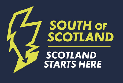 South of Scotland — Scotland Starts Here logo